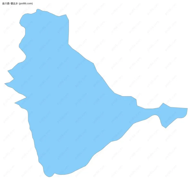 曾达乡边界地图