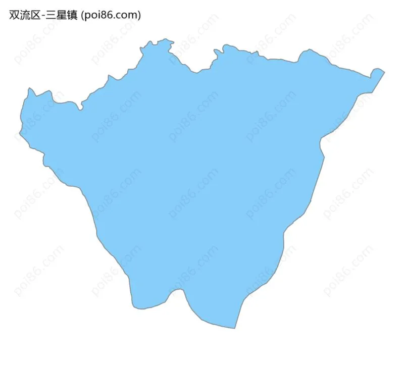 三星镇边界地图
