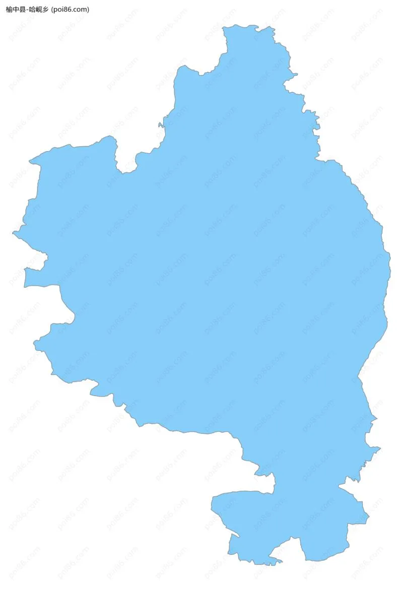 哈岘乡边界地图