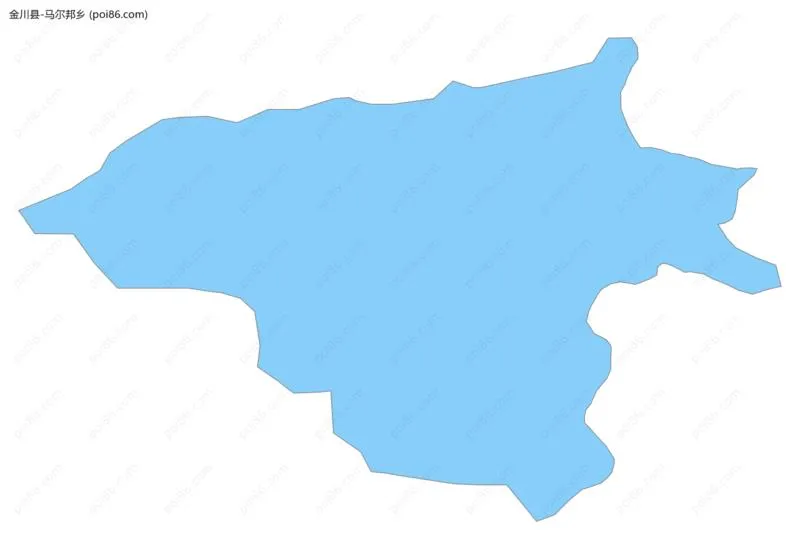 马尔邦乡边界地图