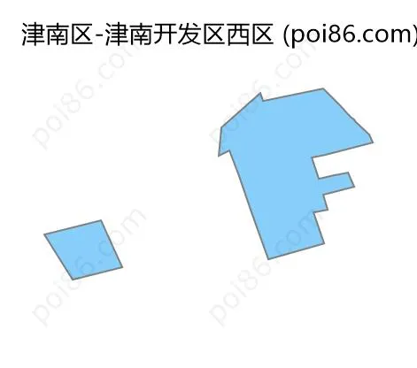 津南开发区西区边界地图