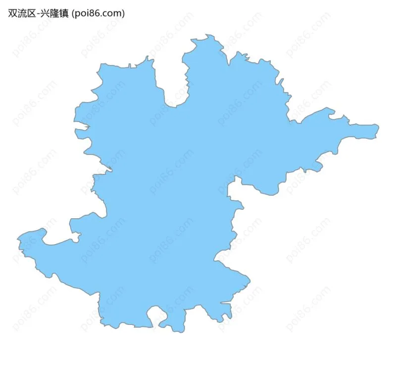 兴隆镇边界地图