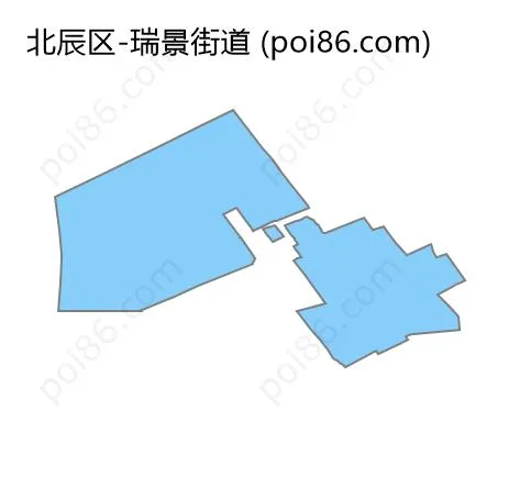 瑞景街道边界地图