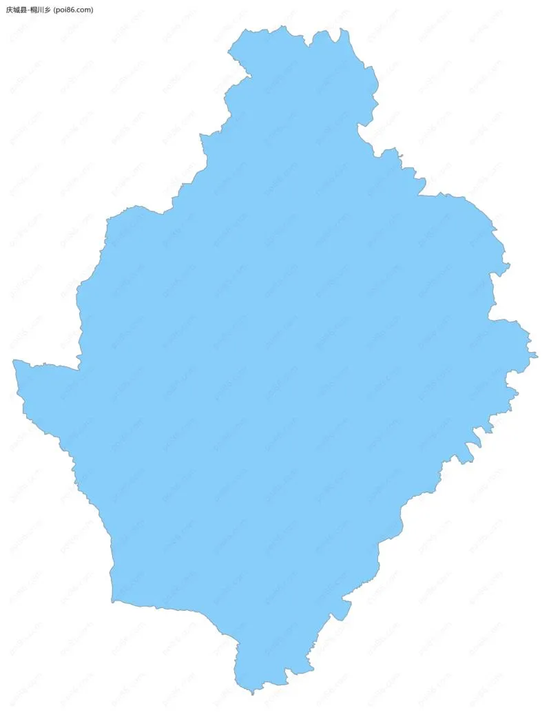 桐川乡边界地图