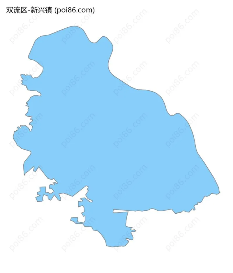 新兴镇边界地图