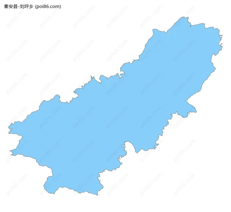 刘坪乡边界地图