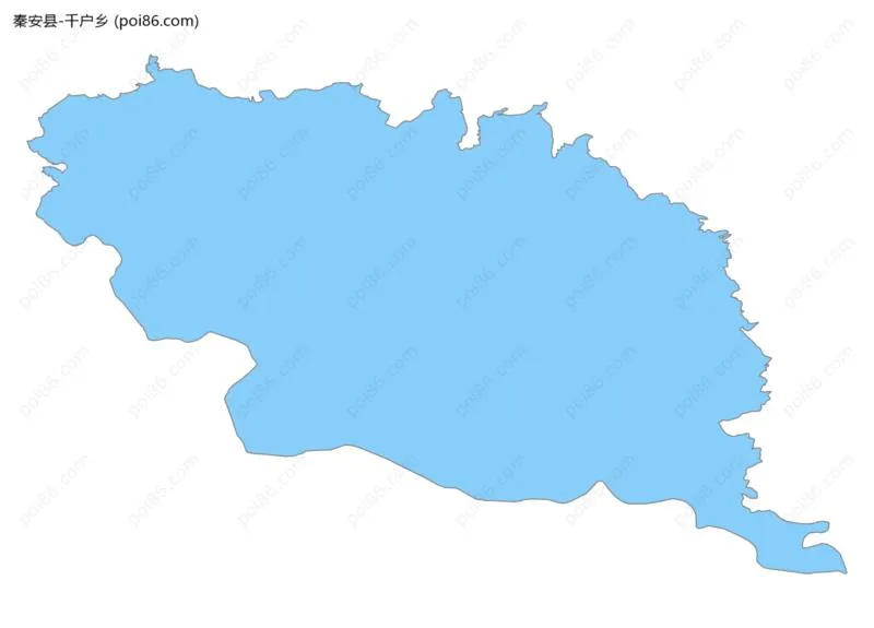 千户乡边界地图