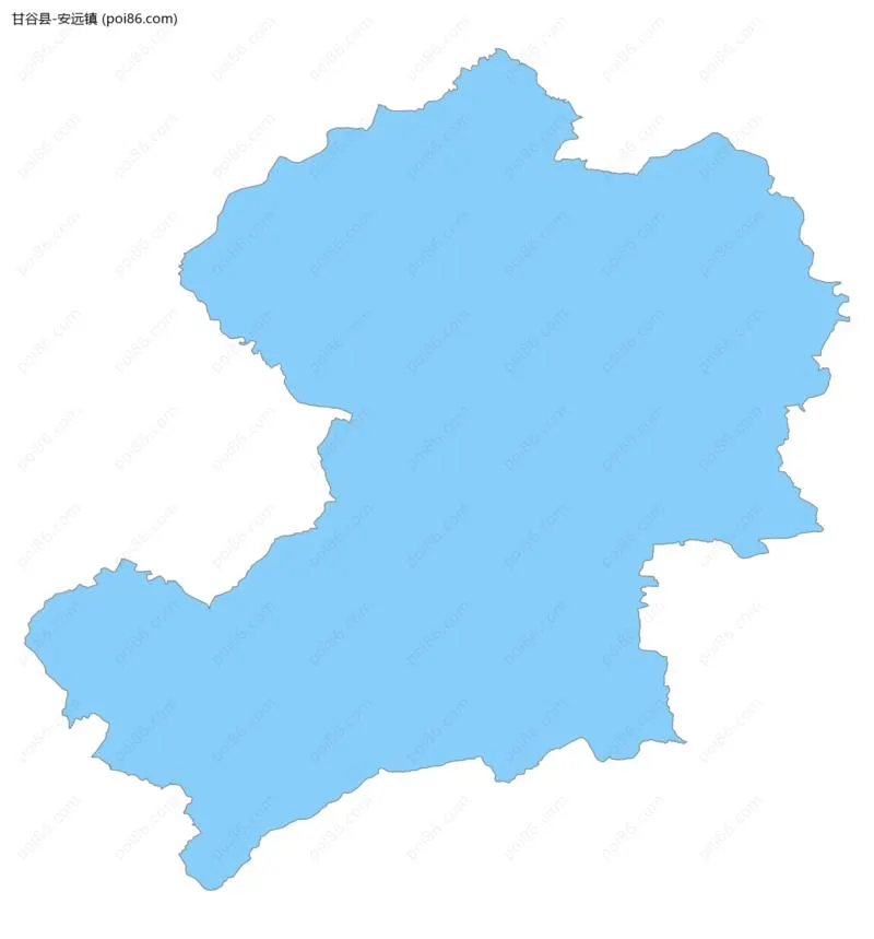 安远镇边界地图