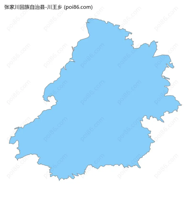 川王乡边界地图