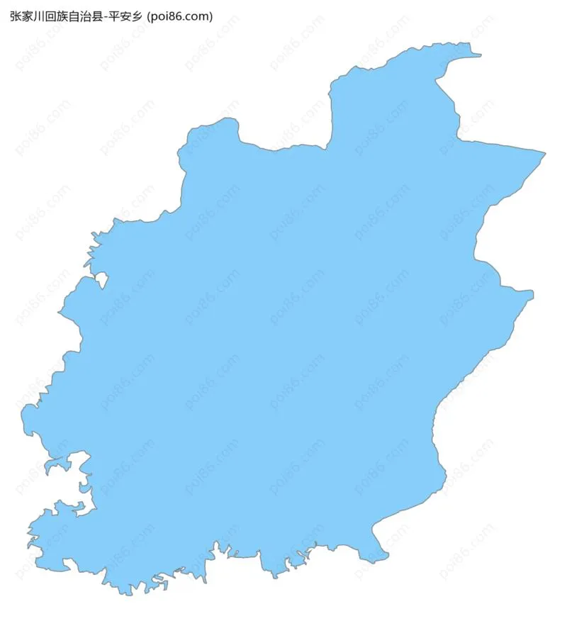 平安乡边界地图