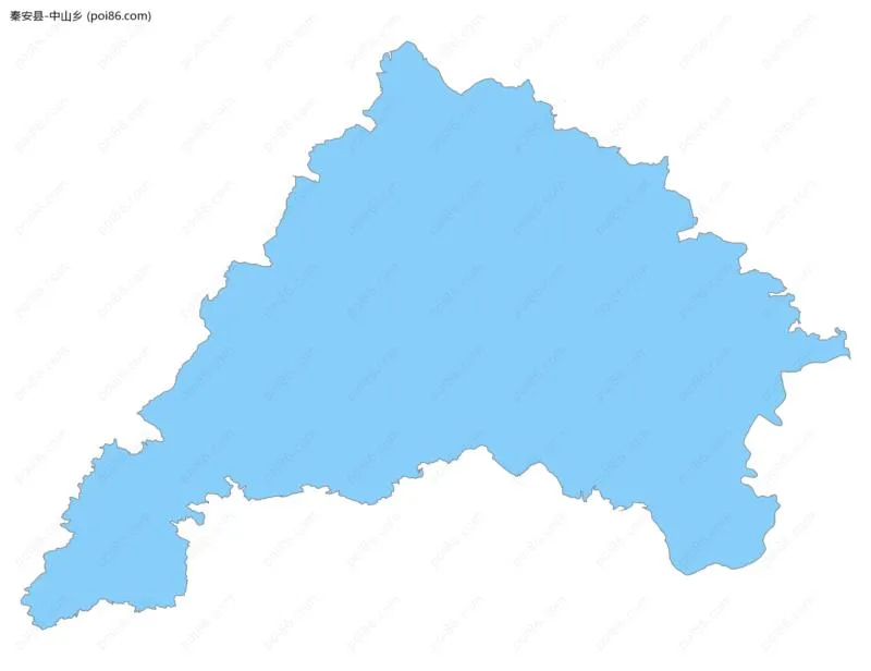 中山乡边界地图