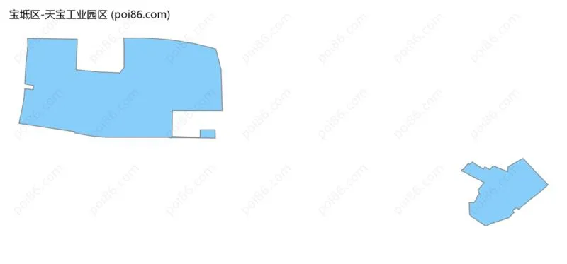 天宝工业园区边界地图