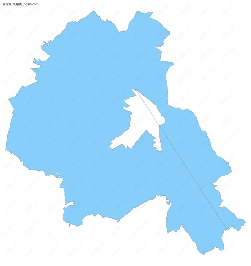 凤翔镇边界地图