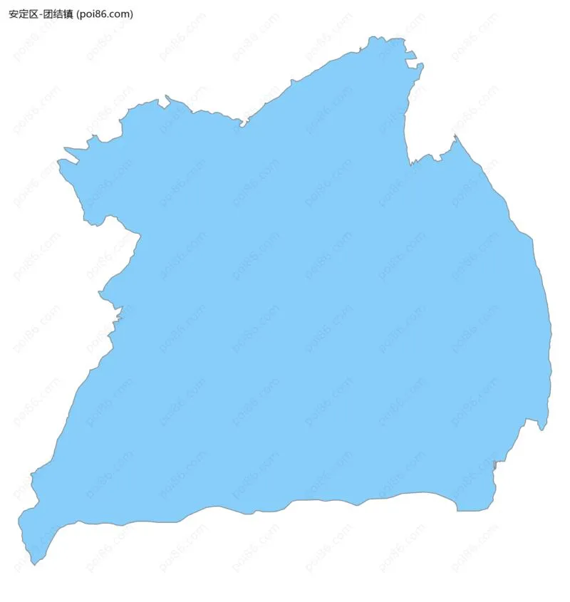 团结镇边界地图