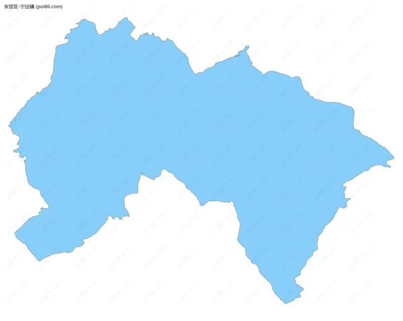 宁远镇边界地图