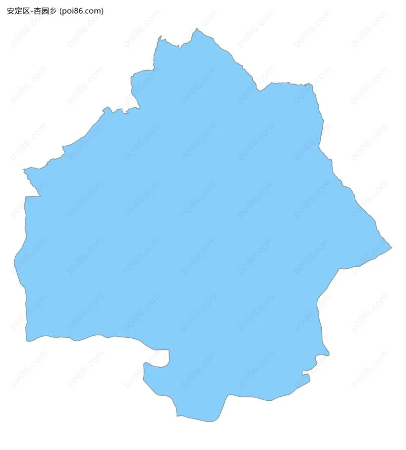 杏园乡边界地图