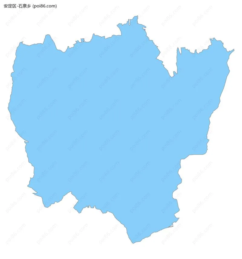 石泉乡边界地图