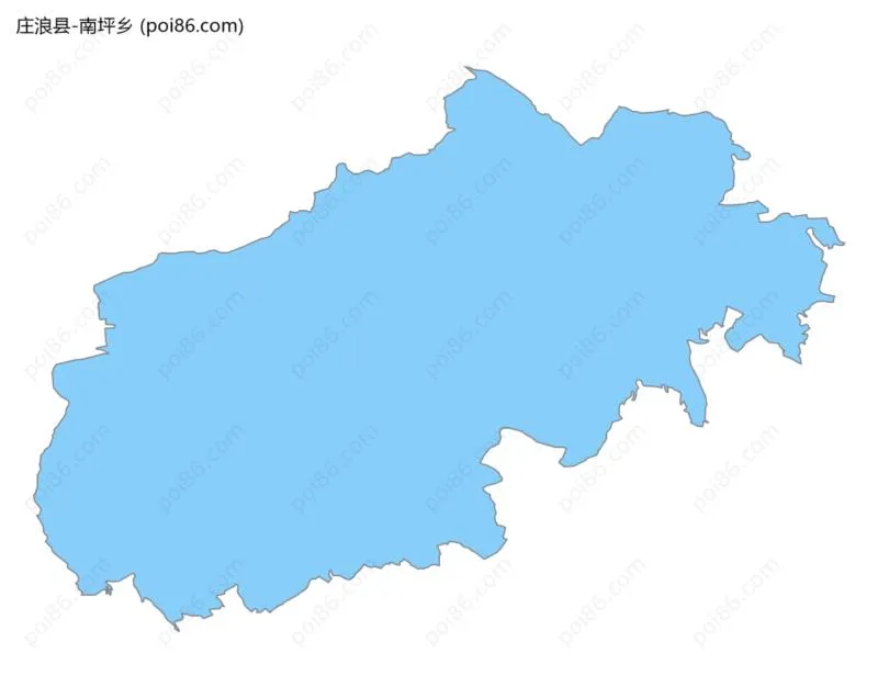 南坪乡边界地图