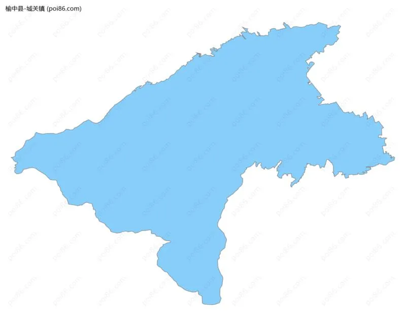 城关镇边界地图