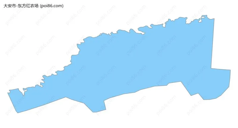 东方红农场边界地图