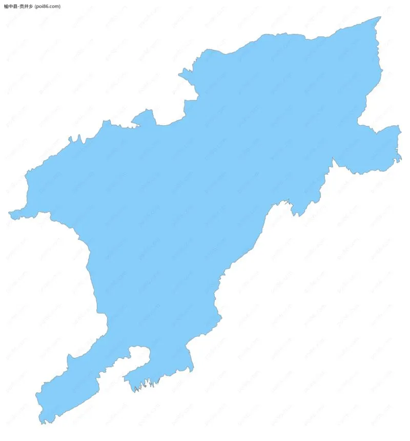 贡井乡边界地图