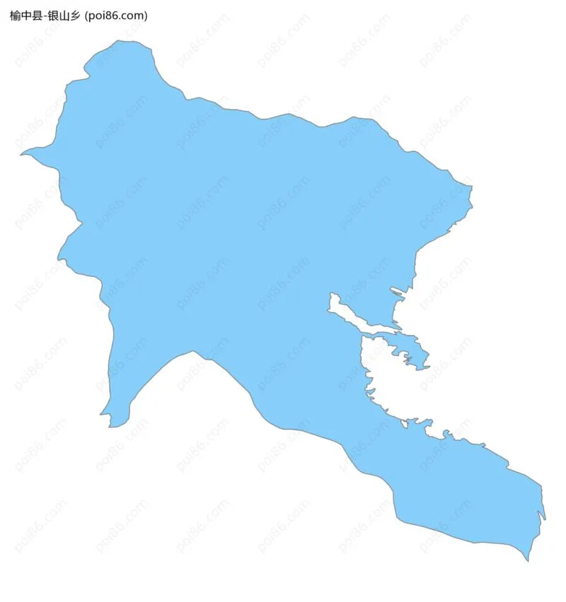 银山乡边界地图