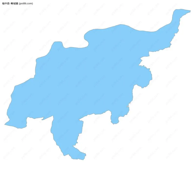 青城镇边界地图