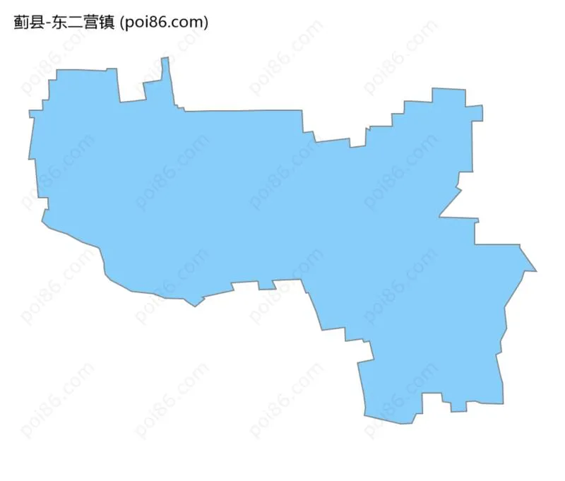 东二营镇边界地图