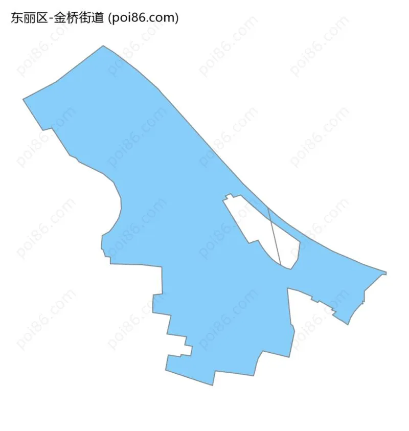 金桥街道边界地图