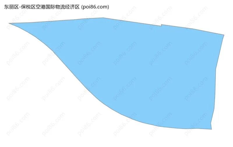 保税区空港国际物流经济区边界地图