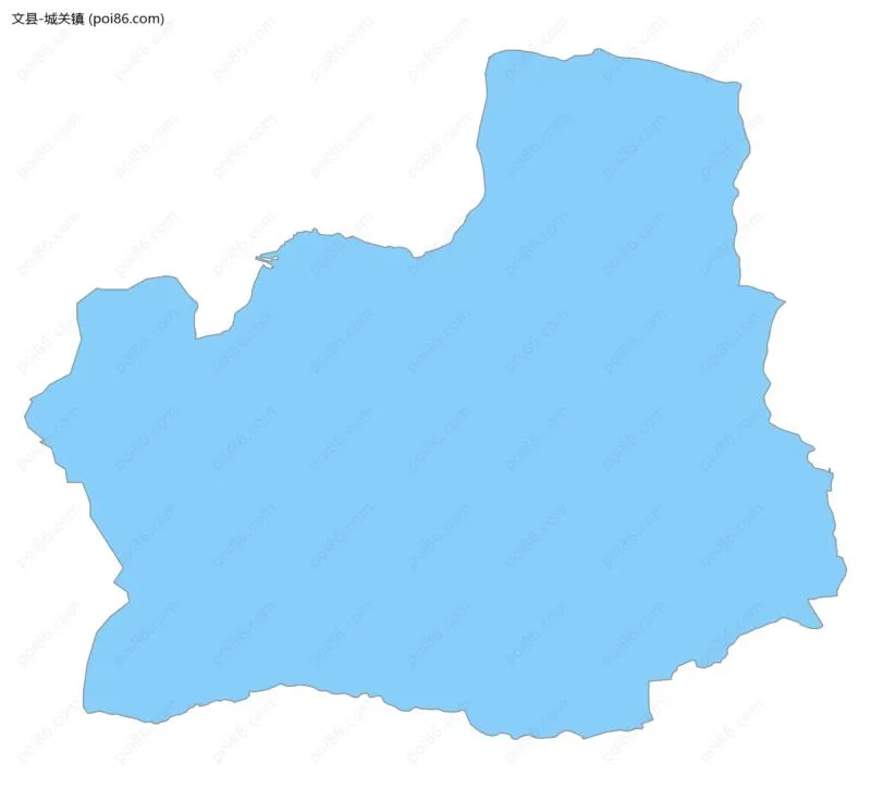 城关镇边界地图