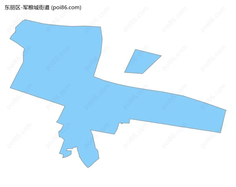 军粮城街道边界地图
