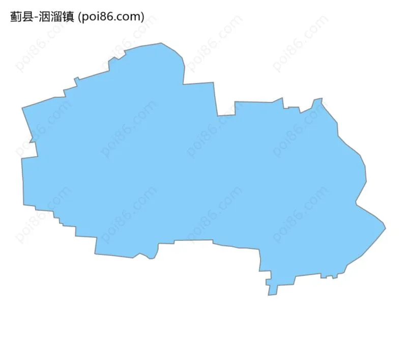 洇溜镇边界地图