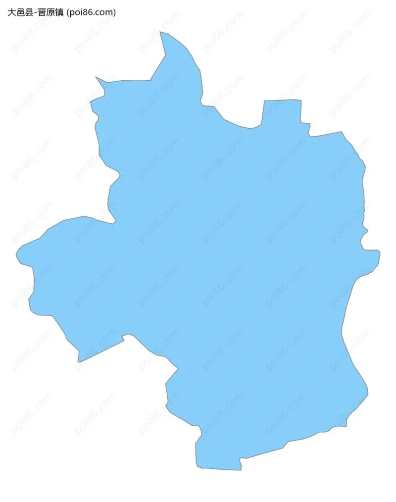 晋原镇边界地图