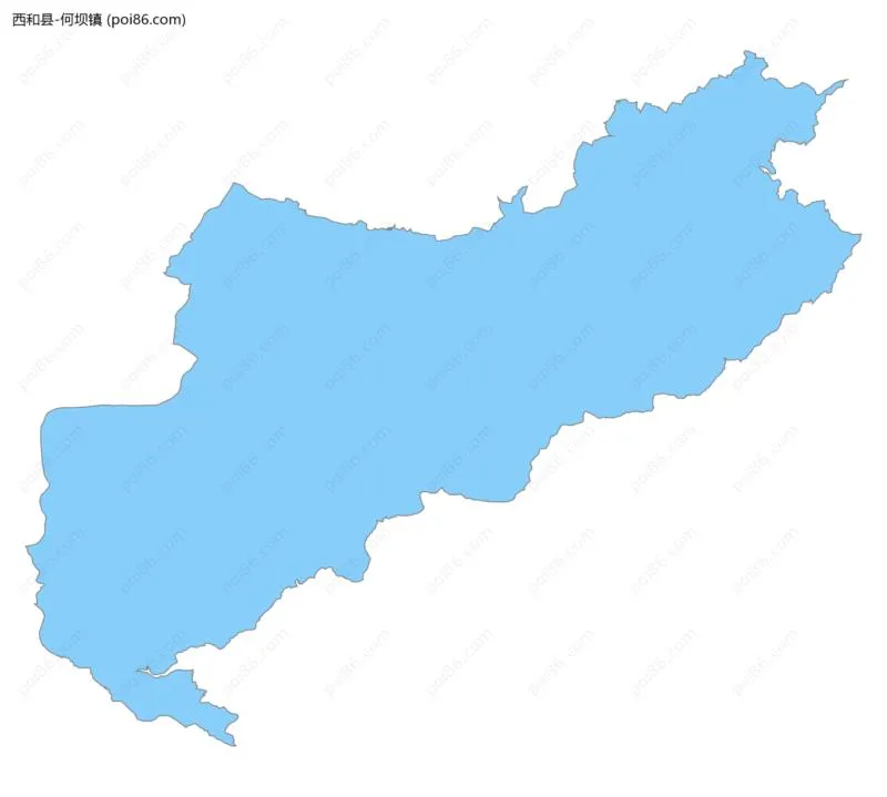 何坝镇边界地图