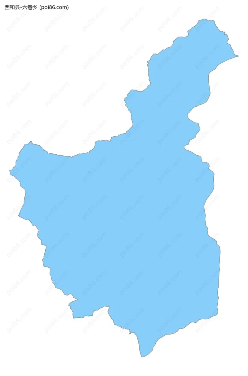 六巷乡边界地图