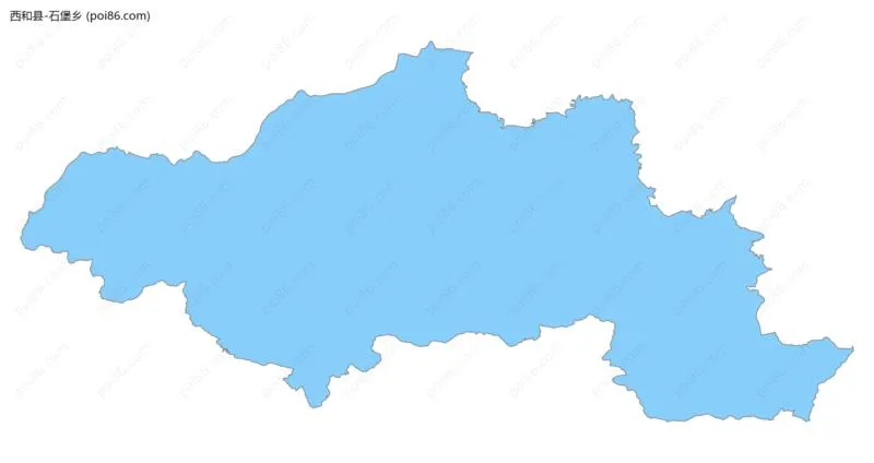 石堡乡边界地图