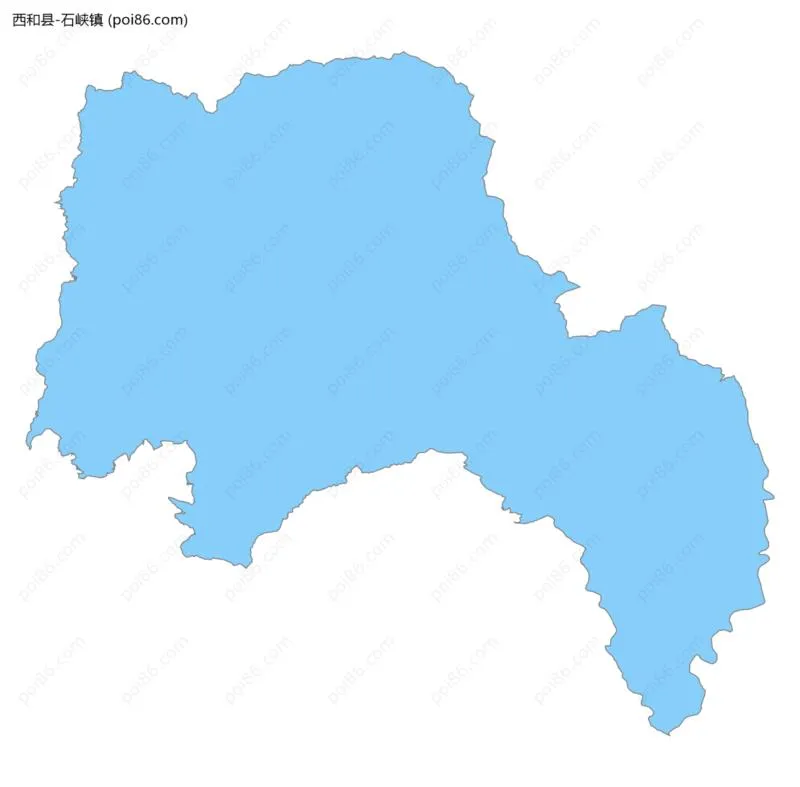 石峡镇边界地图