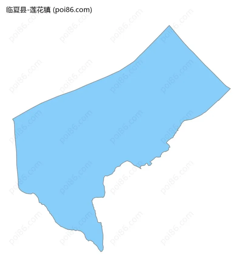 莲花镇边界地图