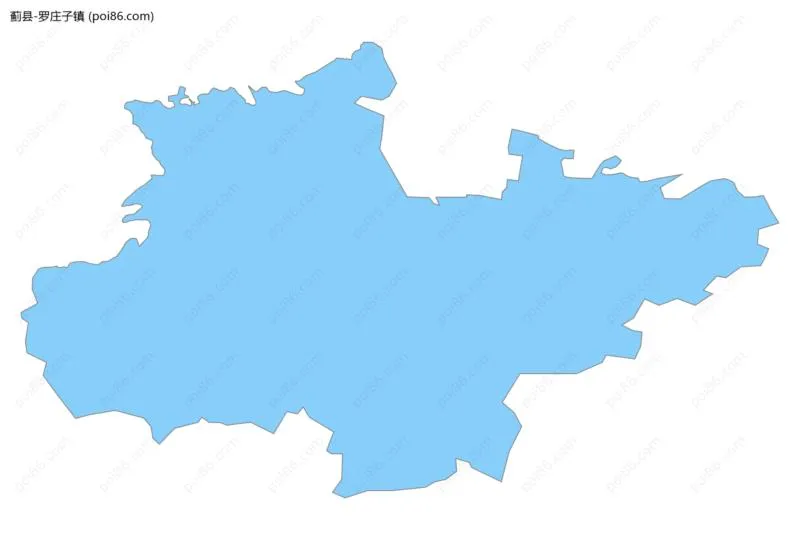 罗庄子镇边界地图
