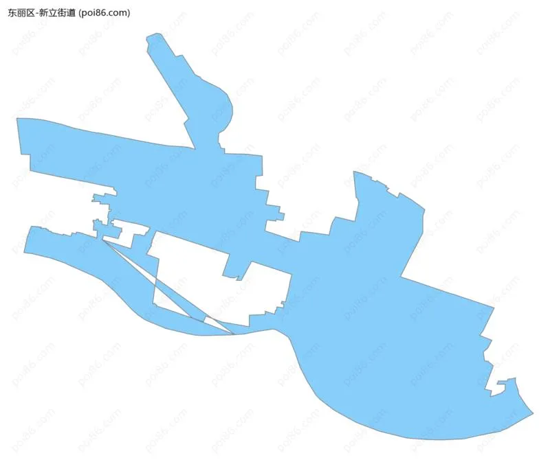 新立街道边界地图