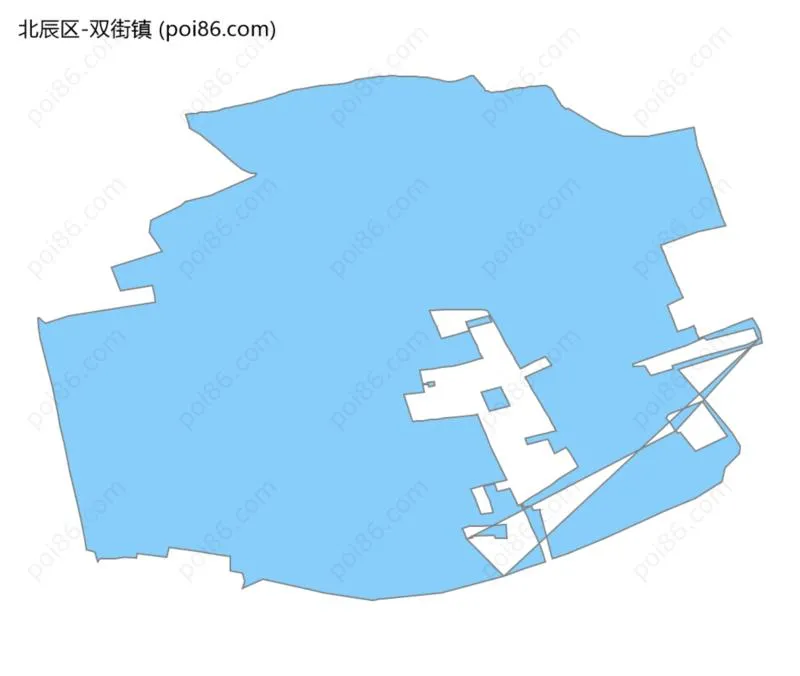双街镇边界地图