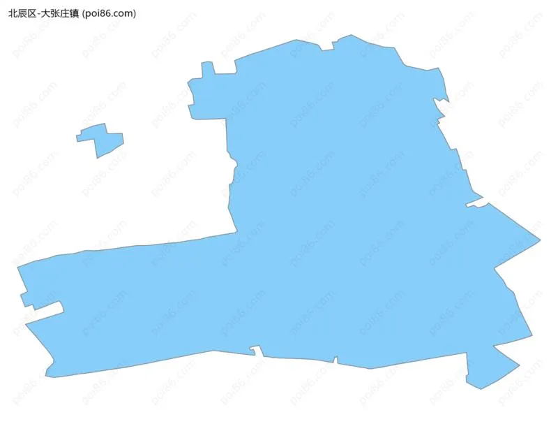 大张庄镇边界地图