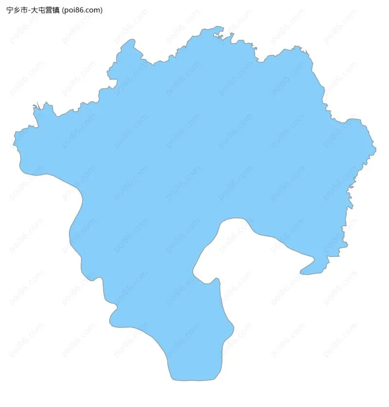 大屯营镇边界地图