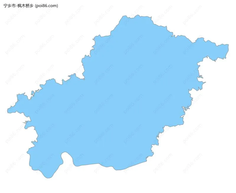 枫木桥乡边界地图