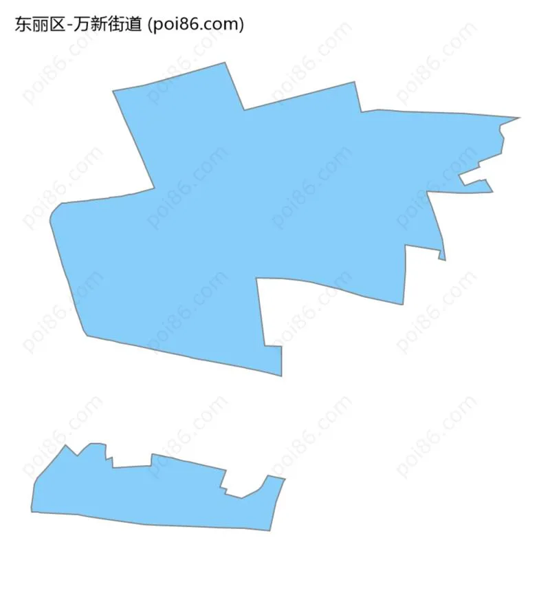 万新街道边界地图
