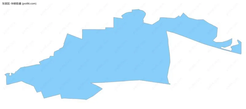 华明街道边界地图