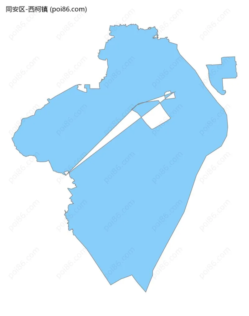 西柯镇边界地图