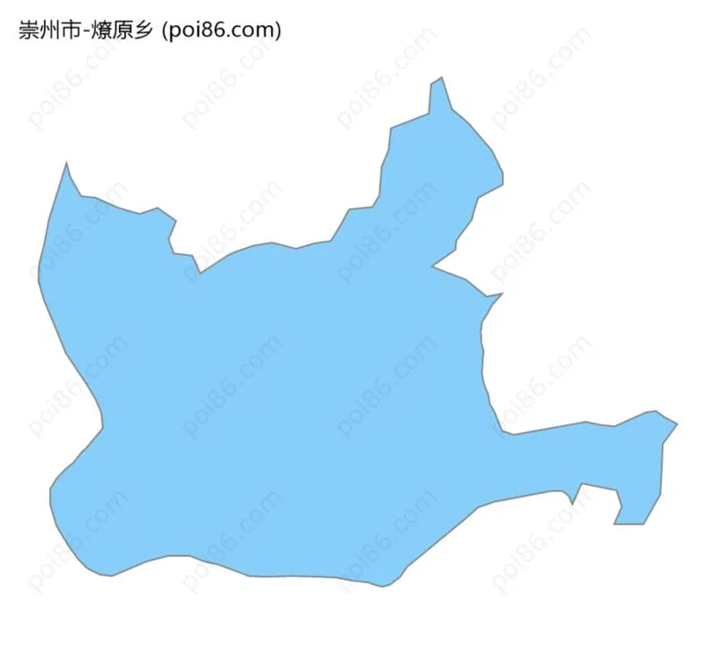 燎原乡边界地图