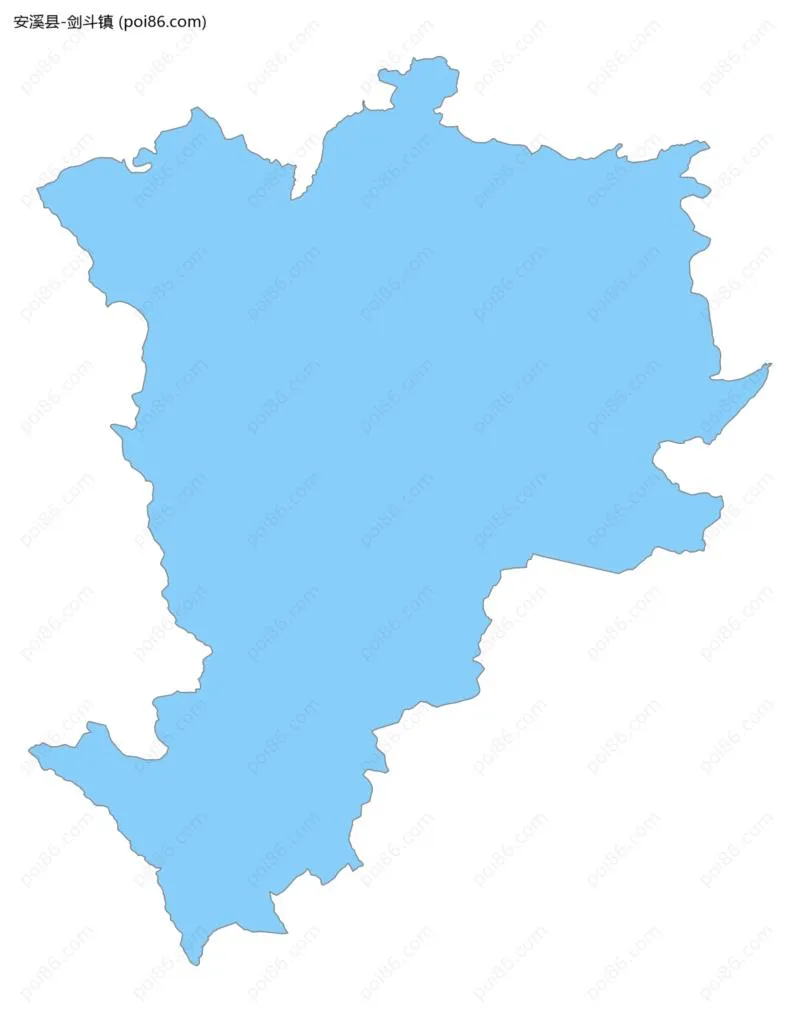 剑斗镇边界地图